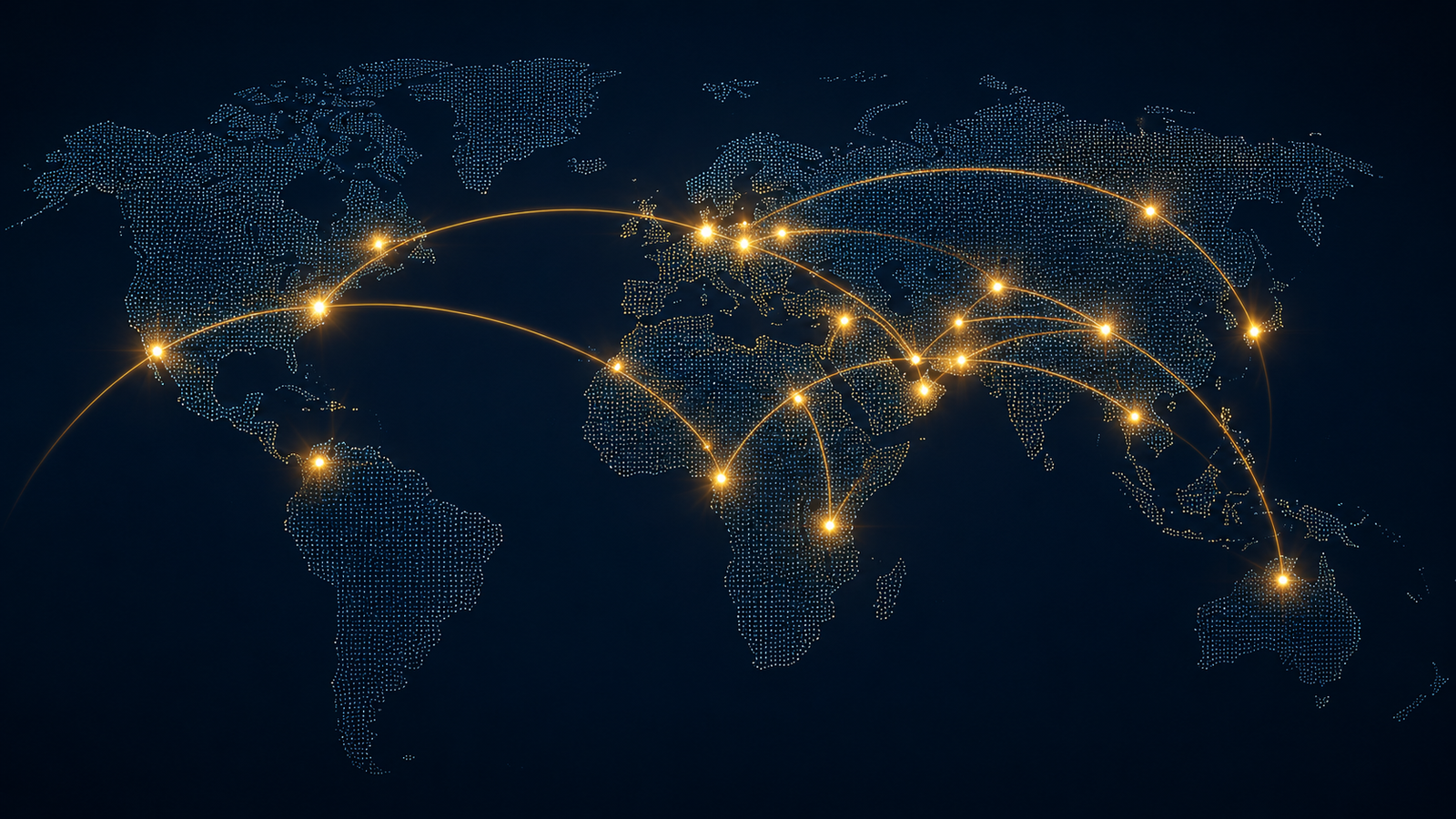 Global network map